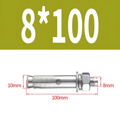 Anclaje de perno M6-M20 anclaje de carga pesada taco de carga pesada anclaje de cuña acero inoxidable A2 V2A - Imagen 14 de 46