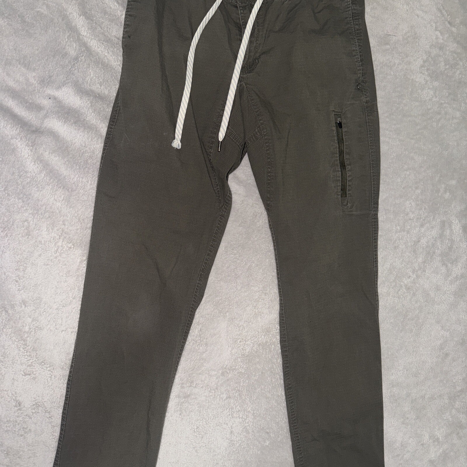 VUORI Mens Slim Climber Ripstop Pants M Olive Green Tapered Leg V412