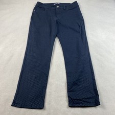 Lee Womens NWT Polka Dot Jeans 16 Petite Navy Blue Newport Dots Straight Leg Low