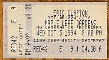eric clapton LIVE IN CANADA MAPLE LEAF GARDENS 1994 HIS LAST GIG AT THIS VENUE