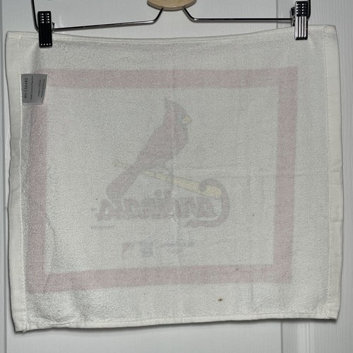 MLB St. Louis Cardinals Rally Toalla Bank Of America 2012 16,5x15" blanco defectos - Imagen 14 de 24