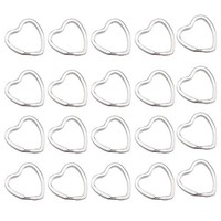 Heart Nickel Plated Silver Steel Split Ring Fishing Lure Split Key Chain Ring... on sale Heart Nickel Plated Silver Steel Split Ring Fishing Lure Split Key Chain Ring... on sale