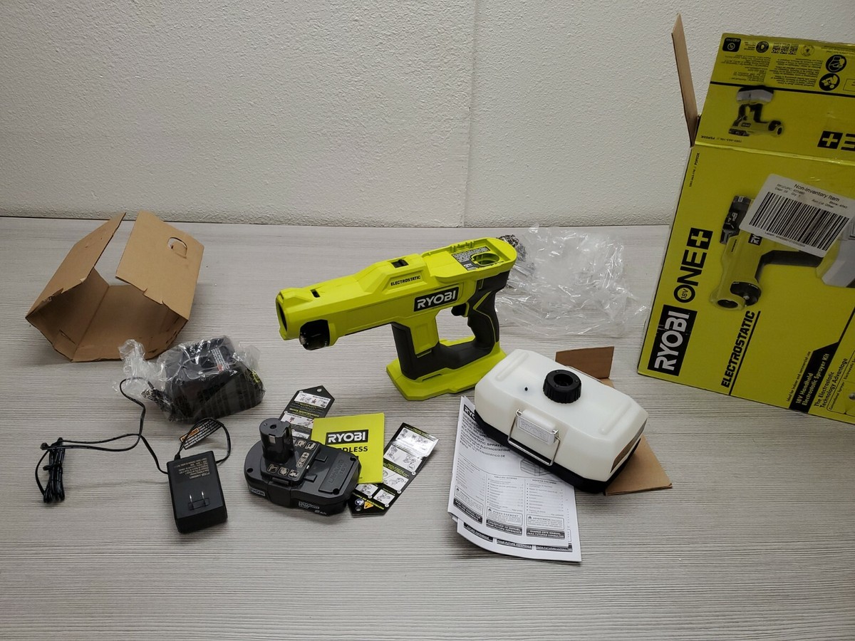 RYOBI ONE+ 18V Cordless Handheld Electrostatic Sprayer Kit with (1) Ah  Batte