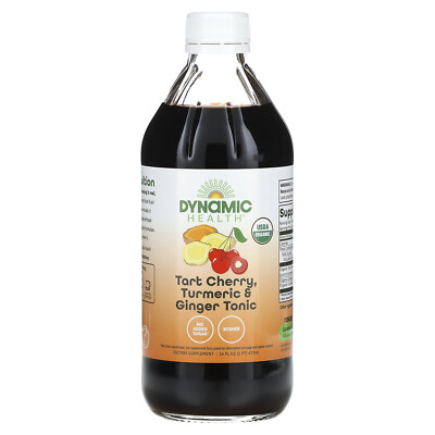 Tart Cherry, Turmeric & Ginger Tonic, Glass, 16 fl oz (473 ml)