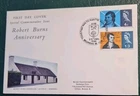 GB - 1966 - "Robert Burns" First Day Cover (Phosphor) - Alloway FDI -