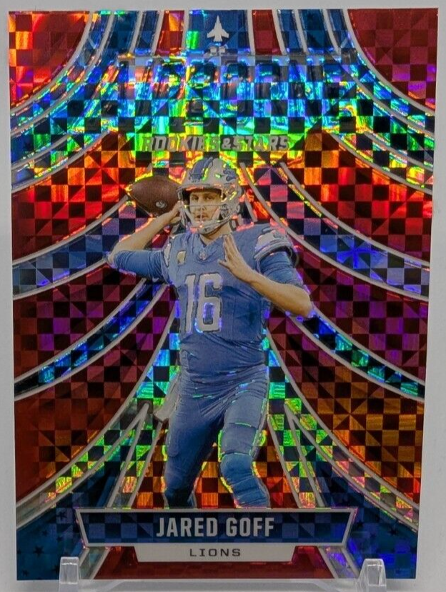 🏈2024 Panini Rookies & Stars - Jared Goff #A-JGF Red Plaid