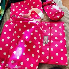 Cath Kidston Baby Changing Bag With Matt, Bottle Carrier, Cloth & Pouch Pink