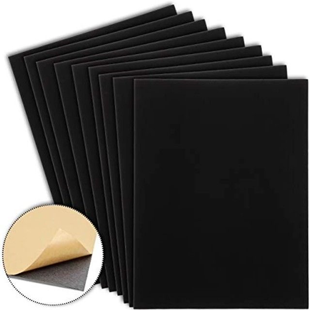 Self Adhesive Liner Fabric Sheets, Black Velvet (11 X 8.5 In, 20Pack
