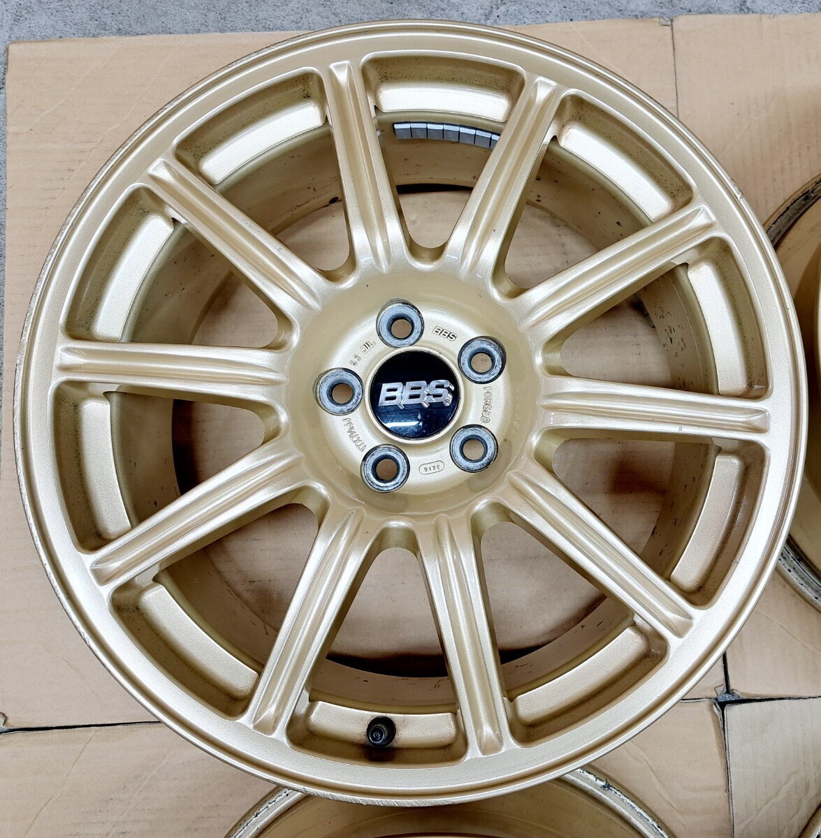 Genuine 17 BBS Subaru Impreza WRX STI Square Set Forged 7.5JPCD100