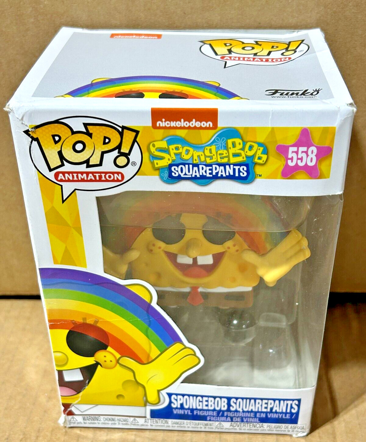 Funko Pop Animación Nickelodeon Bob Esponja Pantalones Cuadrados 558 *Caja Dmg
