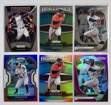 Jose Altuve Lot 2020 Prizm Purple Brilliance Red White Blue Fireworks Astros MLB