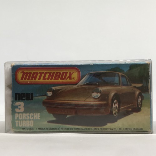 Lesney Matchbox Superfast No. 3 Porsche Turbo 1978 Green - Made In England W/Box - Picture 20 of 21