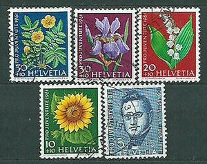 Schweiz Post 1961 Yvert 684 8 Oder Blumen Ebay