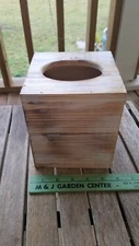 Rustic Wood Barnwood Tissue Box Cover: Tissue Cube Box