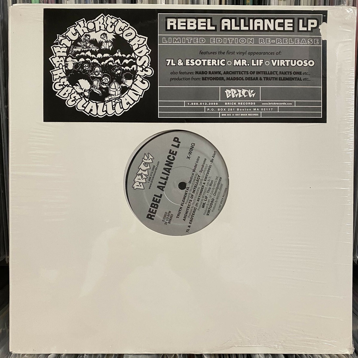 【日本製】 RECORDS BRICK REBEL 7L RARE!! 1997!! LP) (VINYL ALLIANCE 洋楽