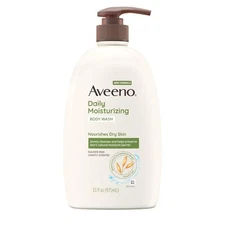 Aveeno Daily Moisturizing Body Wash 33 Fl Oz Sensitive Skin Creamy Cleanser