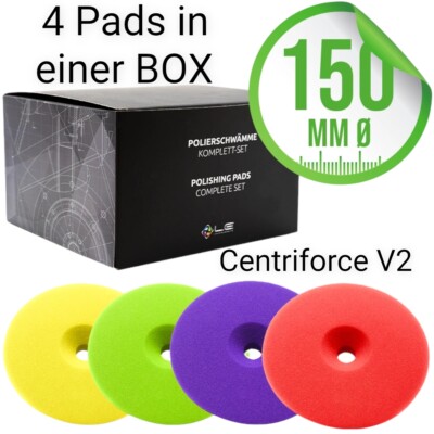 Polierschwamm Liquid Elements Polierpad Box 4 x Centriforce V2 150 mm