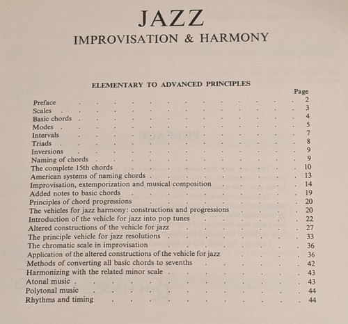 Rare Jazz Improvisation & Harmony Music Book Phillips 1965 1st Ed. Jazz Ensemble - Picture 3 of 7