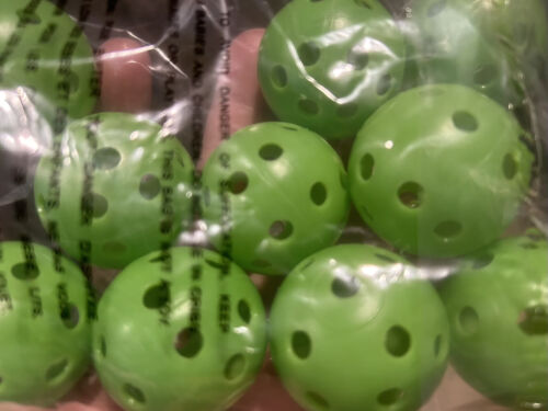 PACK AIR FLOW GOLF BALLS indoor Outdoor Hollow Practice Plastic club Training - Picture 15 of 23