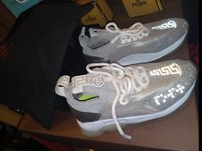 Versace Silver Sparkle Chain Reaction Sneakers 8.5 US 38.5 Great Condition.