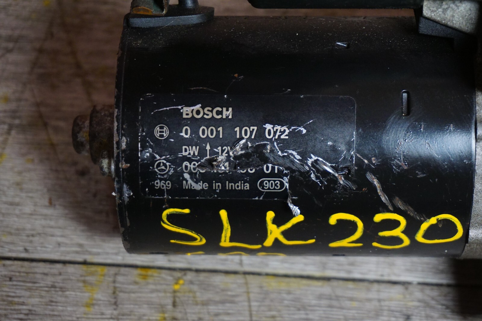 1998 MERCEDES C230 Starter Motor Bosch #0001107072 for sale online 