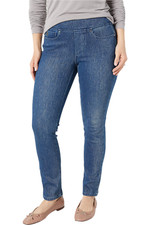 Belle by Kim Gravel Flexibelle Belle Curve Slim-Leg Jeans Rinse Wash