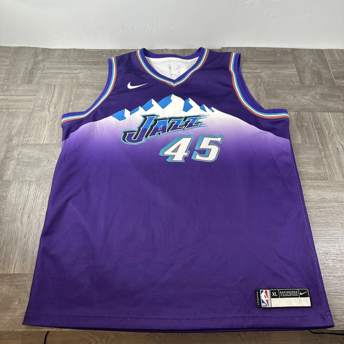 Donovan Mitchell Utah Jazz Throwback Jersey Size S