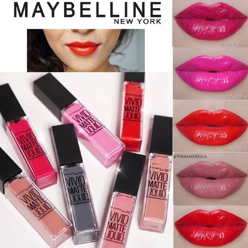 Maybelline Color Sensational Vivid Matte Liquid Lipstick Lip Gloss Brand New