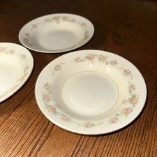3x Salad Bowls Soup Bowls Homer Laughlin 1948 Countess Eggshell Porcelain
