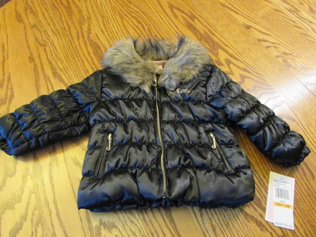 baby girl black puffer coat