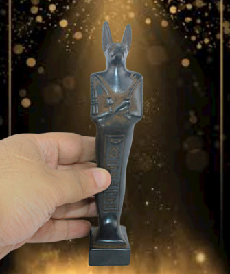 Rare Ancient Egyptian Antique Anubis Stand Statue Ancient Egypt BC