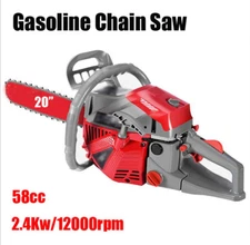20" Gasoline Chain Saw Powered Chainsaw Handheld Cutter For Cutting Wood Tree