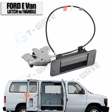 Right Side smaller 40% Hinged Door Latch W/Handle For 92-09 Ford E150 E250 E350