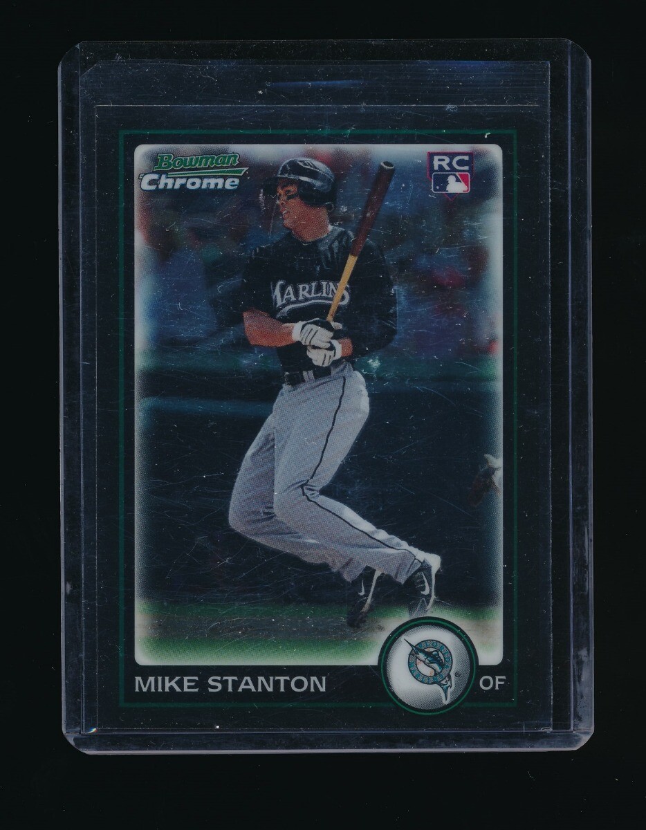MIKE STANTON 2010 BOWMAN CHROME #198B RC *NEW YORK YANKEES*
