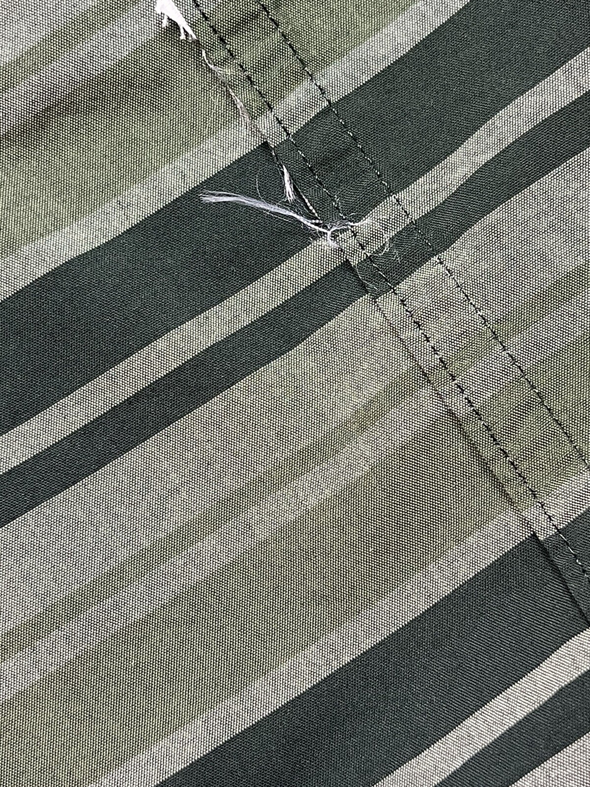 Arc'teryx Brohm camicia a righe manica corta con bottoni verde