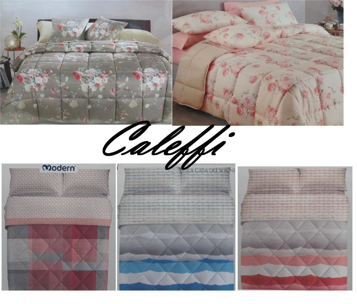 Trapunta Invernale Singola Caleffi In Cotone - 165x265 Cm, Imbottitura 300 Gr/m², Fantasia Cuccioli, Colore Rosa, Made In Italy