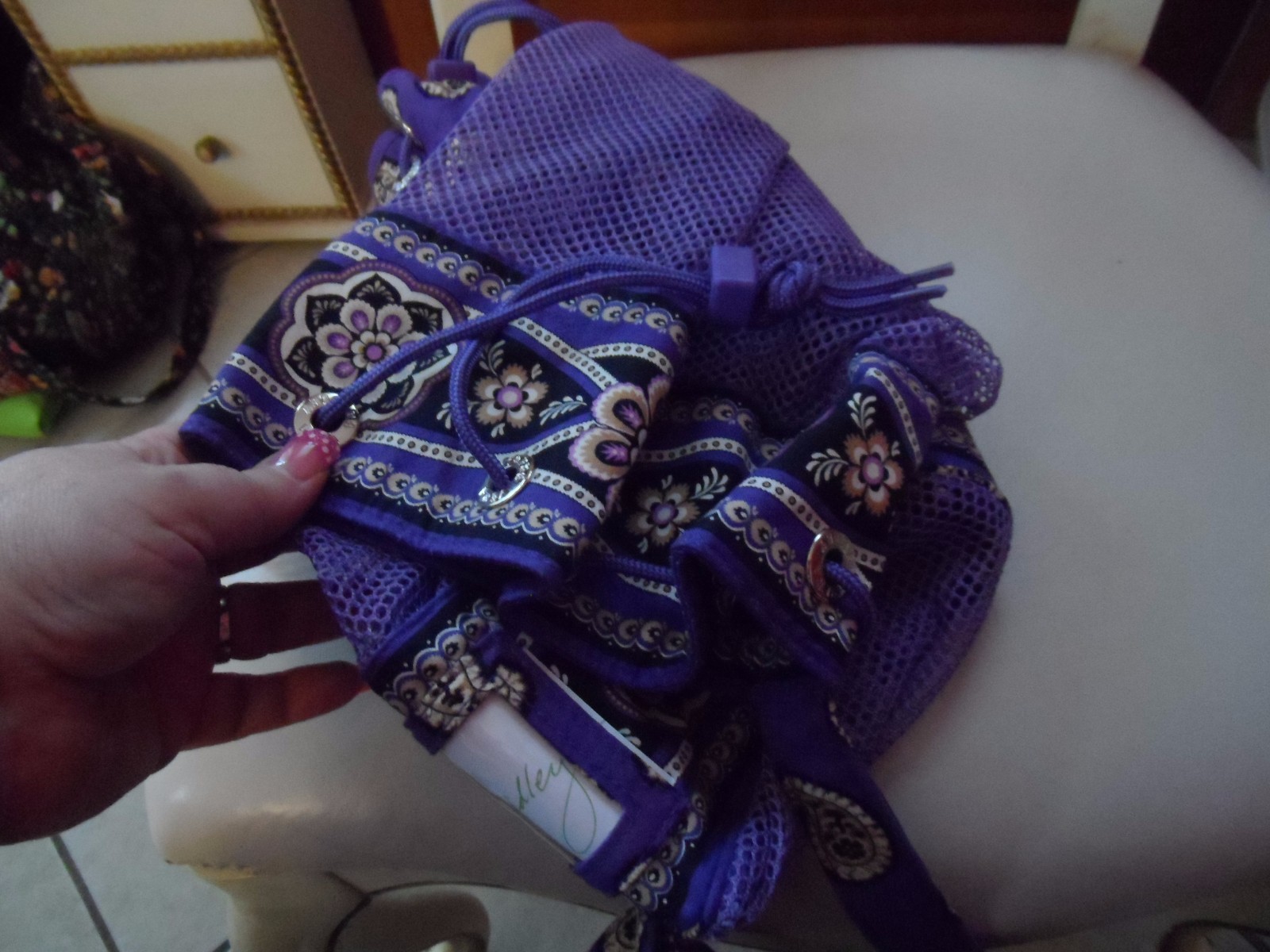 Vera Bradley mesh yoga or beach mat tote in Simply Violet eBay