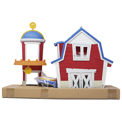 Dino Ranch Clubhouse 12'' Playset with Lights & Sound, 1 Rancher, 2 Dinos, NEW