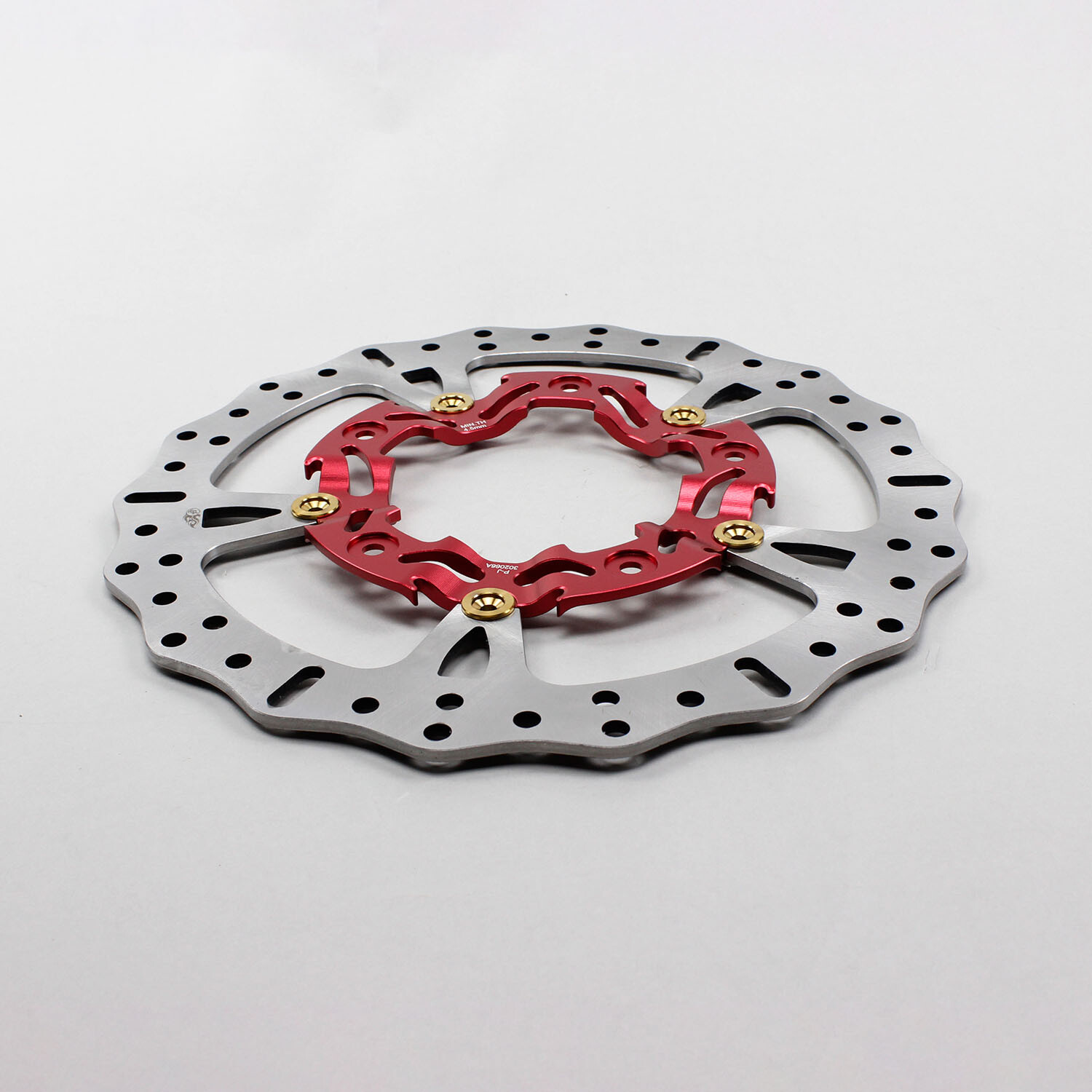 Red 14.0" Big Floating Brake Rotors for Harley 2009-later Touring Road Glide