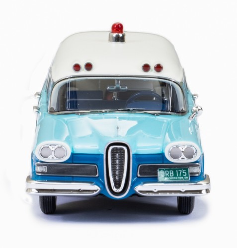 Nuovo ESVAL 1958 Edsel Corsair Ambulanza Memphian Carrozzeria Blu, Rosso e Bianco 1/43 - Foto 5 di 9