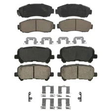 Front and Rear Ceramic Brake Pads For 2011 2012 2013-2017 Honda Odyssey H16 CA