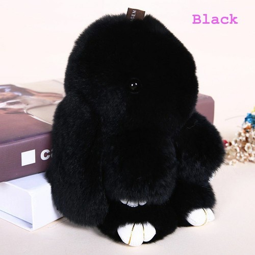 Lindo Dije Muñeca Regalo Rex Piel de Conejo Peluche Conejito Juguete Llavero Bolso Colgante - Imagen 11 de 21