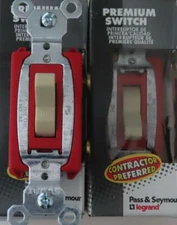 24 Pass Seymour Heavy Duty Single Pole 20A Toggle Switch 20AC1-I