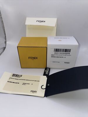 FENDI BAGUETTE RING IN GOLD COLOR RING. SIZE FENDI S / USA 5.5