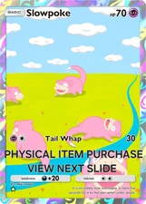 Physical Item Pokemon Tcg Pocket Game Slowpoke Holo **SEE DESCRIPTION **