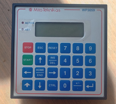 USED MITA-TEKNIK WP3059 DISPLAY 4x20 CHARACTERS 5V DC 2W