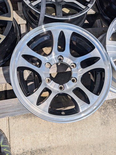 15" X 6" 6 LUG ON 5.5  ALUMINUM TRAILER WHEEL - 