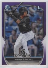 2023 Bowman Chrome Prospects Purple Refractor 123/250 Wilber Sanchez #BCP-6 b4d