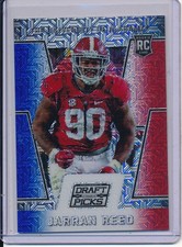 2016 Prizm Collegiate Draft Picks Red White & Blue Mojo #/D /25 JARRAN REED SSP