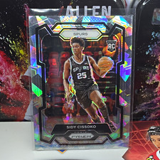 Panini Prizm 2023-24 Sidy Cissoko Spurs #173 Ice Prizm Rookie Card. rookie card picture